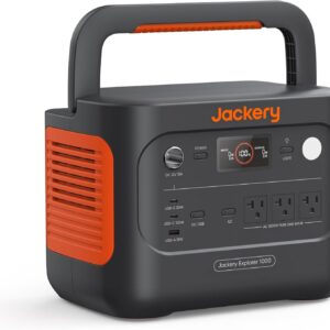 111 Jackery Explorer 1000 v2 Portable Power Station,1070Wh LiFePO4 Battery,1500W AC/100W USB-C Output, 1 Hr Fast Charge, Solar Generator for Camping,Emergency, RV, Off-Grid Living(Solar Panel Optional)