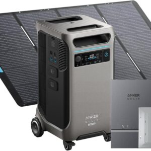 111 SOLIX F3800 Plus Portable Power Station with Home Power Panel and 400W Solar Panel, 3840Wh, 6000W AC Output, Generators for Home Use, 3,200W Solar Input, For Power Outages and Emergencies