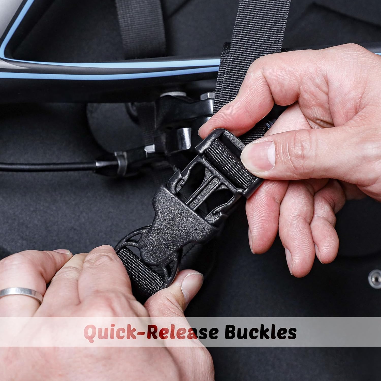 CyclingDeal Bike Travel Case | Lightweight & Durable Bike Case for Flying w/EVA Material | TSA Lock & Wheels for Easy Transportation | Bicycle Travel Bag for Flights | Up to 700c Road or 29" MTBs - Image 3