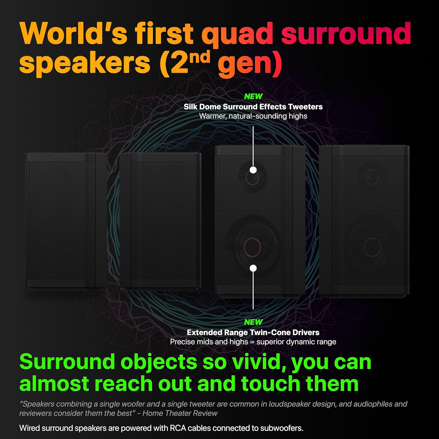 Nakamichi Shockwafe Ultra 9.2.4 Channel Dolby Atmos/DTS:X Soundbar with Dual 10" Subwoofers (Wireless), 4 Rear Surround Effects Speakers, eARC and SSE Max Technology (Flagship) - Image 6